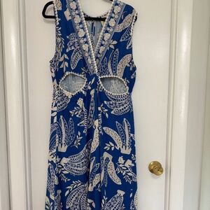 Farm Rio- Blue Lace Banana Midi Size XL